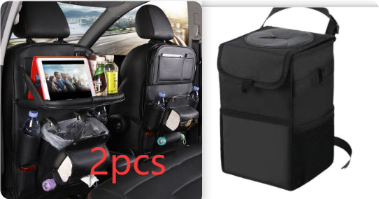 PU Leder Auto Organizer Sitzrücken – Multifunktionale Aufbewahrungstasche mit Mülleimer-Funktion