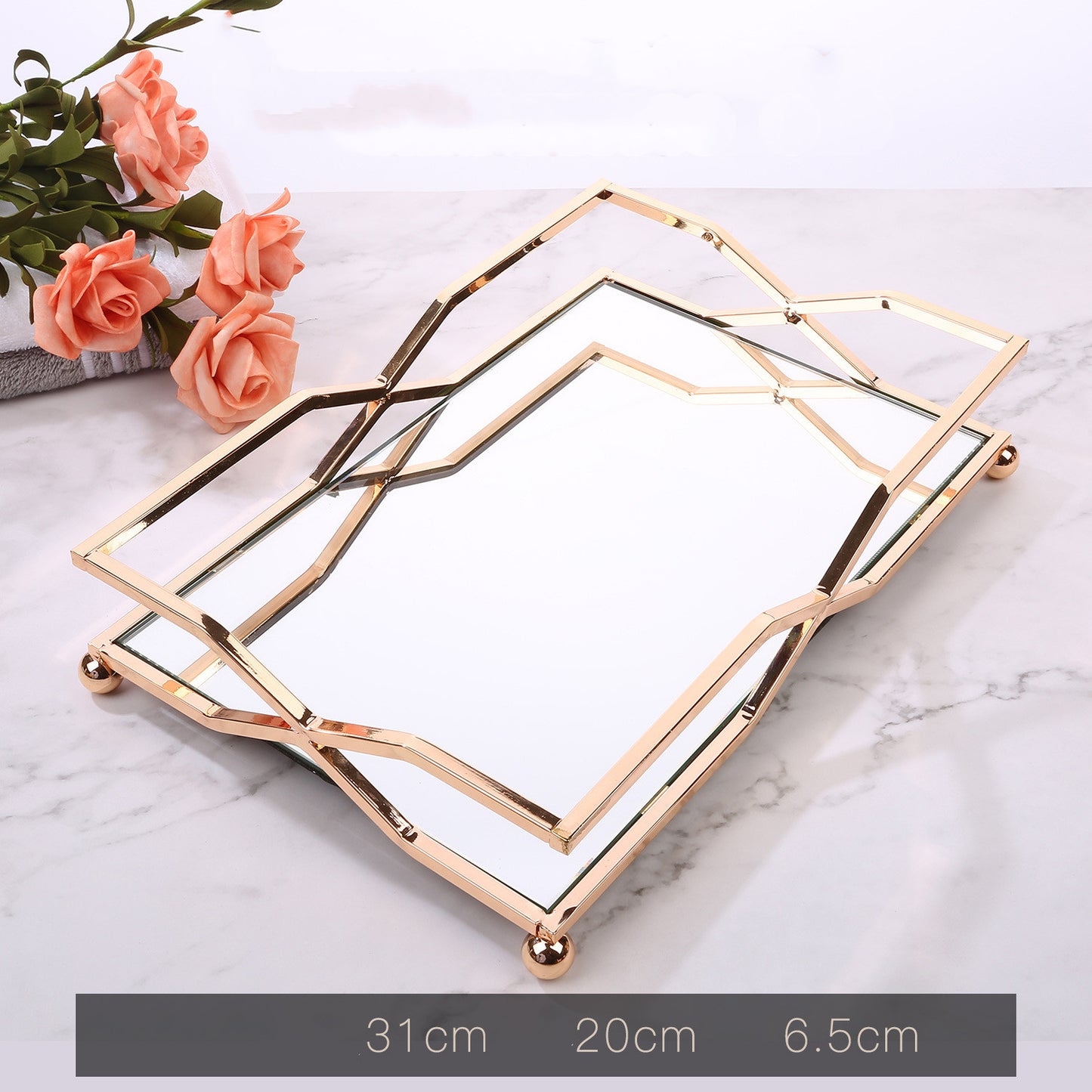 Keramik Badezimmer Set – Zahnbürstenhalter & Accessoires mit Goldrahmen (Luxus Design)