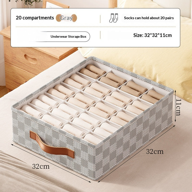 Unterwäsche Organizer Box – Faltbare Aufbewahrungsbox mit Fächern für Schubladen