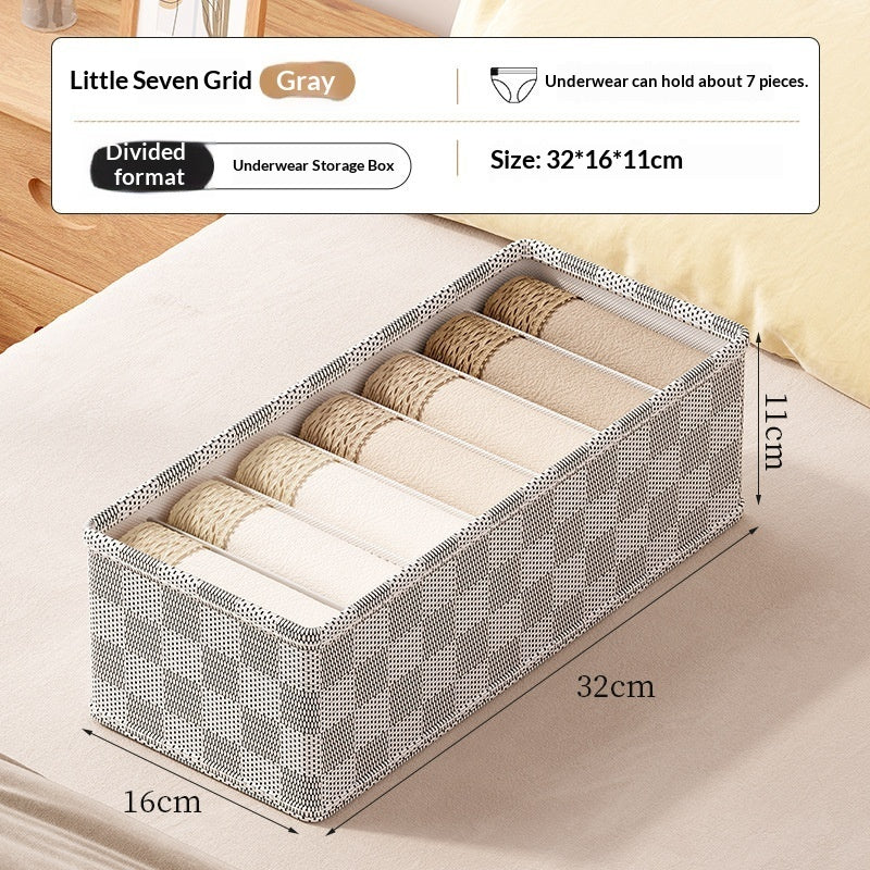 Unterwäsche Organizer Box – Faltbare Aufbewahrungsbox mit Fächern für Schubladen