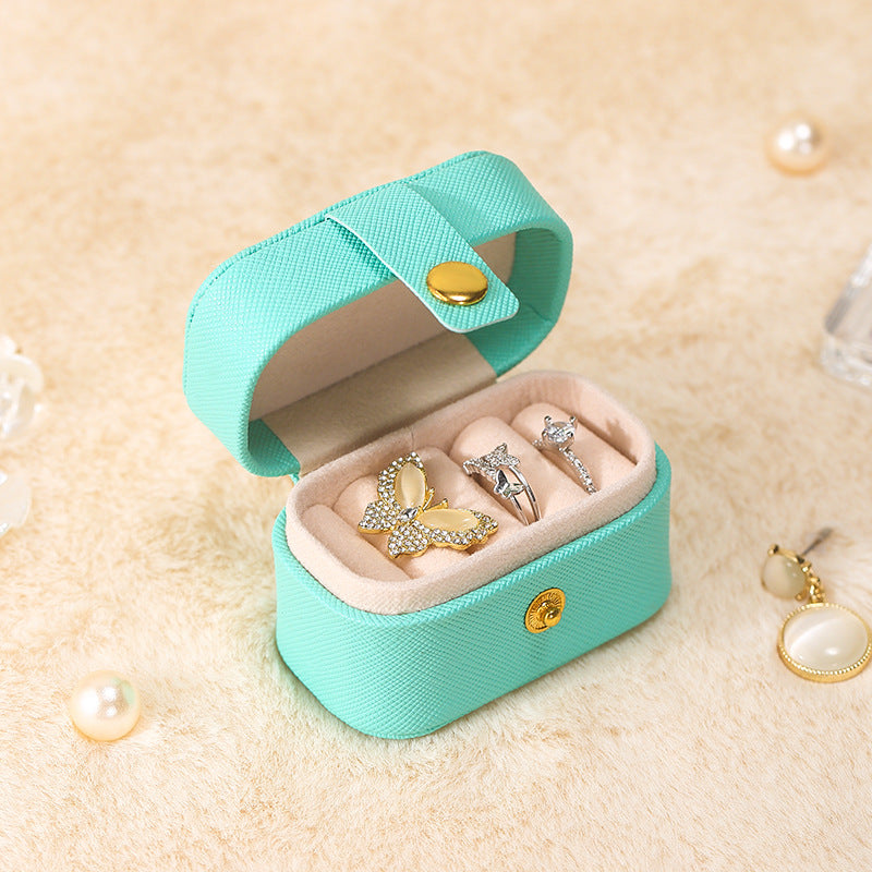 Mini Schmuckbox für Ringe – Tragbare Reise Schmuck Aufbewahrungsbox