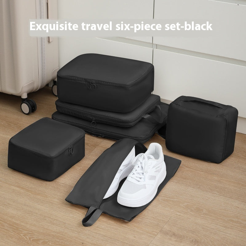 Reise Organizer Set (6-teilig) – Kompressions-Packtaschen aus Memory-Stoff