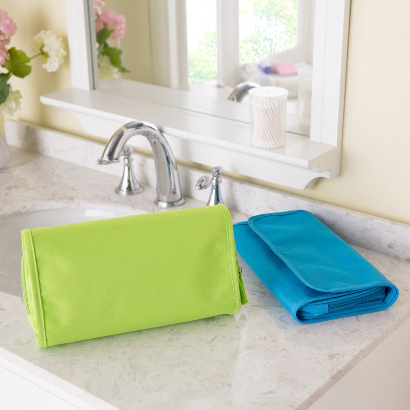 Reise Kosmetiktasche zum Aufhängen – Faltbarer Organizer für Make-up & Pflegeprodukte