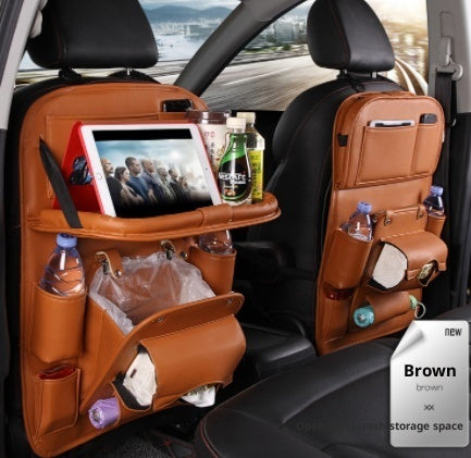 PU Leder Auto Organizer Sitzrücken – Multifunktionale Aufbewahrungstasche mit Mülleimer-Funktion