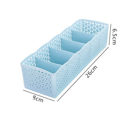 Stapelbarer Organizer mit 5 Fächern – Aufbewahrungsbox für Socken und Unterwäsche