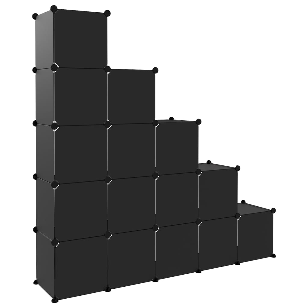 Modulares Regalsystem mit 15 Würfeln – Platzsparendes Aufbewahrungsregal aus PP
