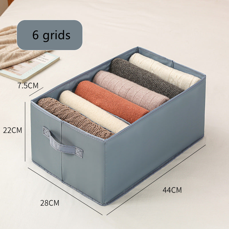 Kleidung Organizer Box für Schubladen – Faltbare Aufbewahrungsbox mit Fächern für Jeans und Kleidung