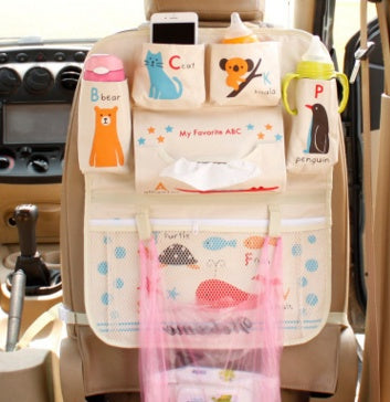 Auto Rücksitz Organizer – Kinder Auto Aufbewahrungstasche mit Fächern