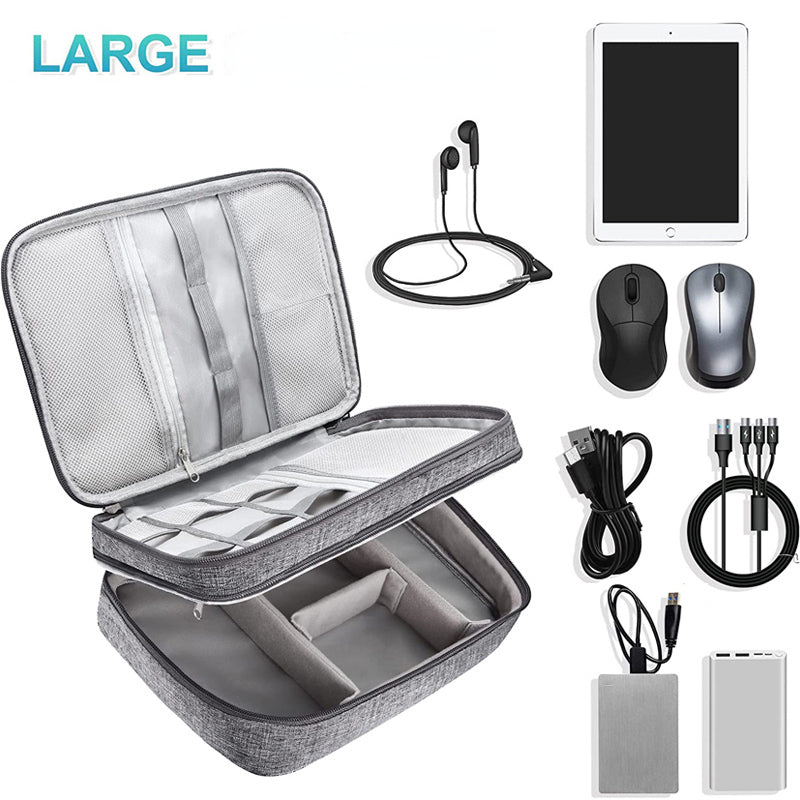 Elektronik Organizer Tasche – Kabel Organizer Reise Case für Zubehör (wasserdicht & multifunktional)