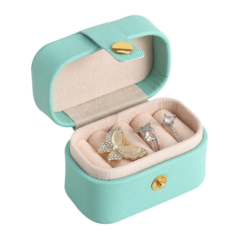 Mini Schmuckbox für Ringe – Tragbare Reise Schmuck Aufbewahrungsbox