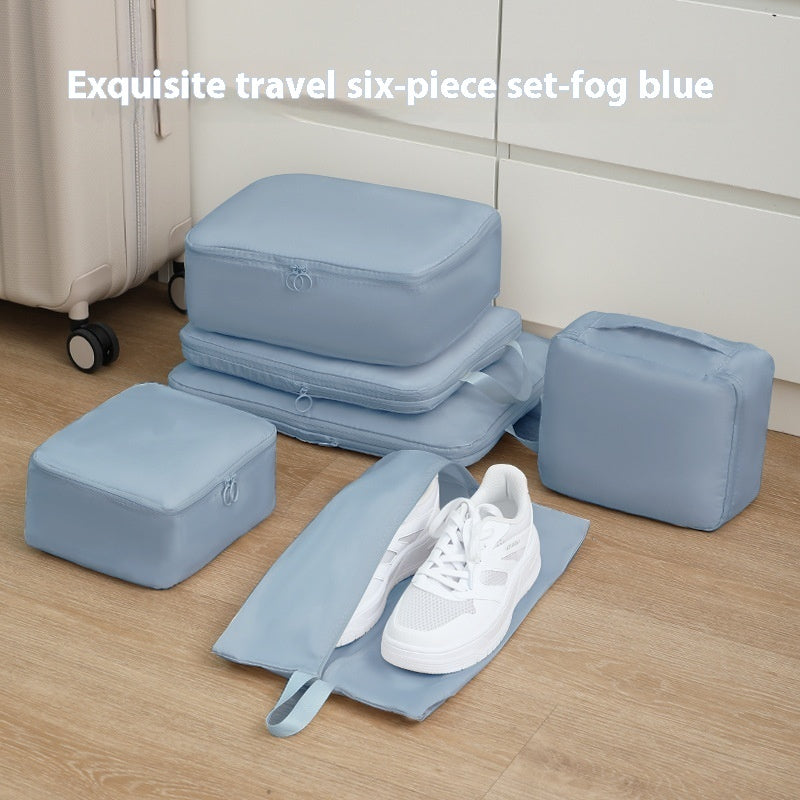 Reise Organizer Set (6-teilig) – Kompressions-Packtaschen aus Memory-Stoff