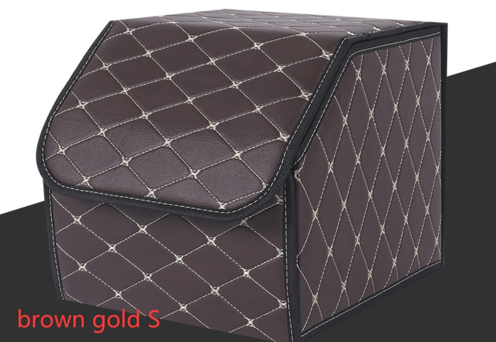 Auto Kofferraum Organizer Box – Faltbare Leder Aufbewahrungsbox für Gepäck