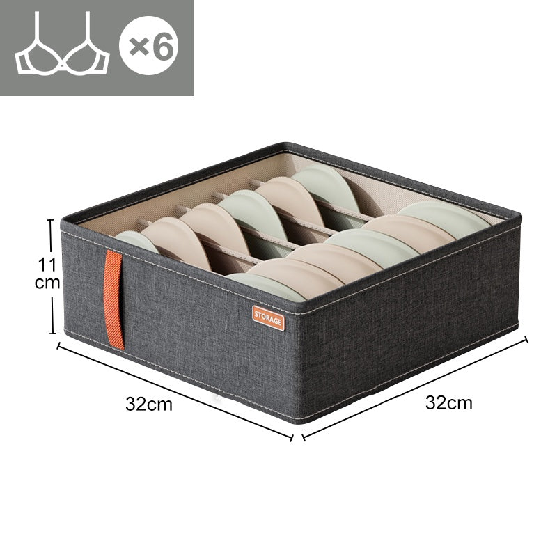 Kleiderschrank Organizer Box – Faltbare Aufbewahrungsbox mit Fächern für Unterwäsche und Socken
