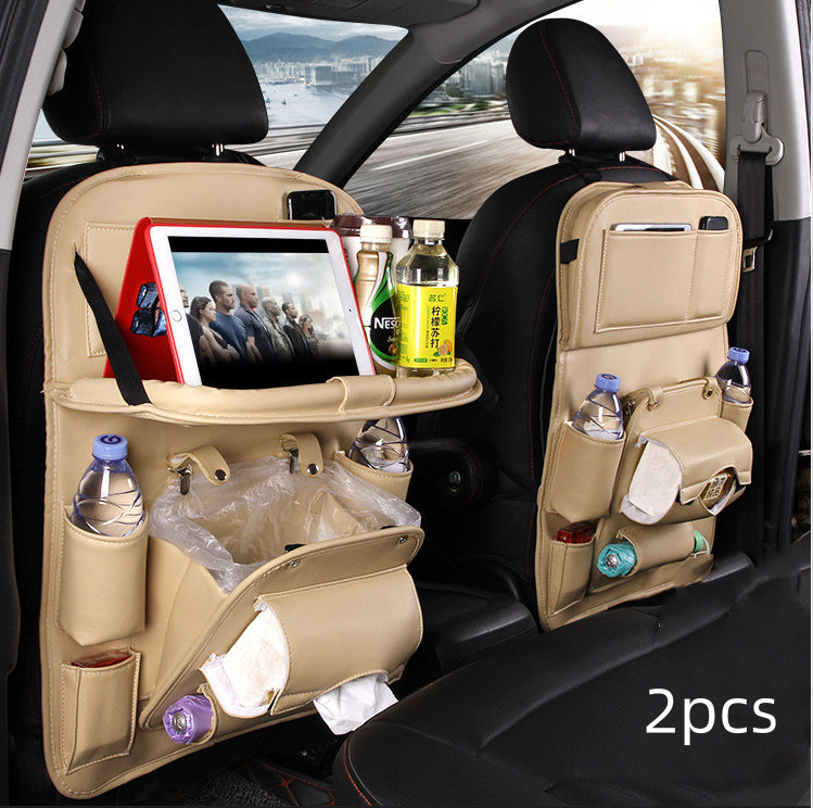 PU Leder Auto Organizer Sitzrücken – Multifunktionale Aufbewahrungstasche mit Mülleimer-Funktion