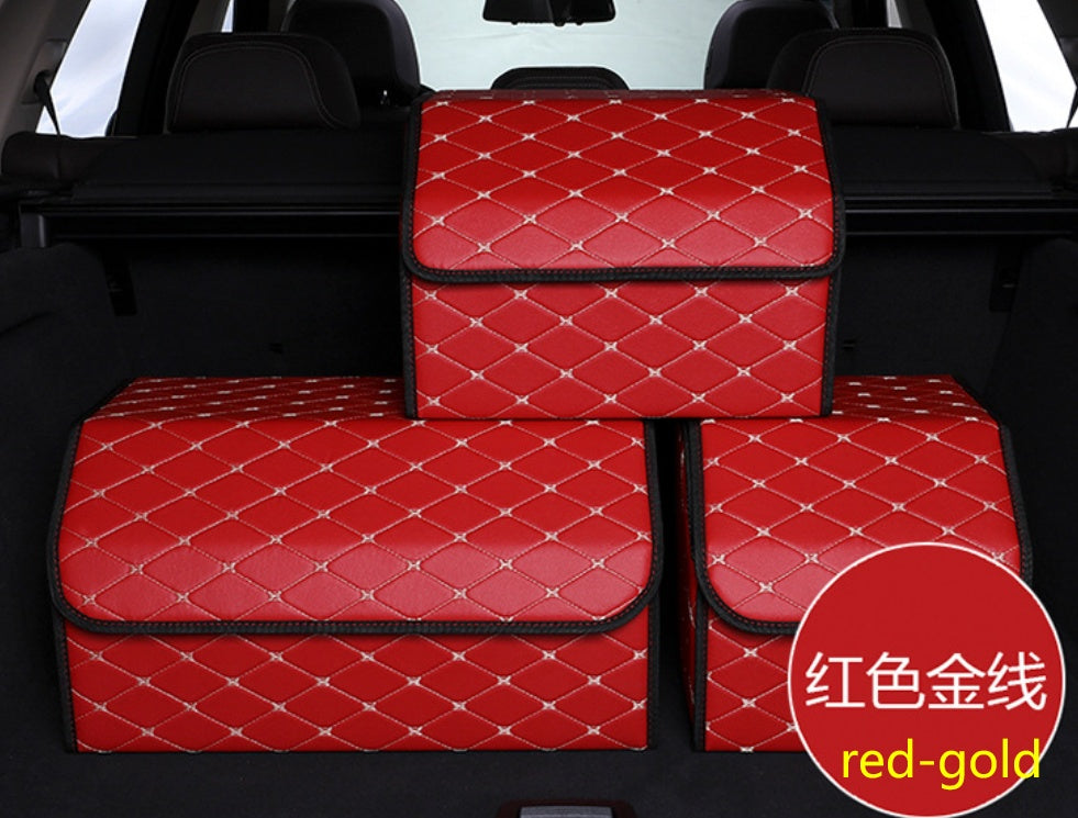 Auto Kofferraum Organizer Box – Faltbare Leder Aufbewahrungsbox für Gepäck