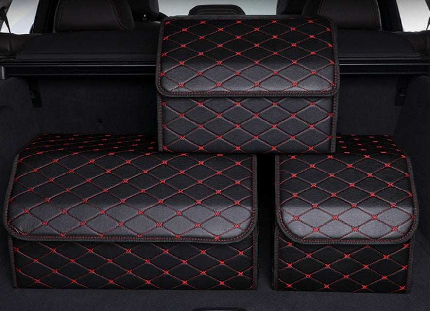Auto Kofferraum Organizer Box – Faltbare Leder Aufbewahrungsbox für Gepäck