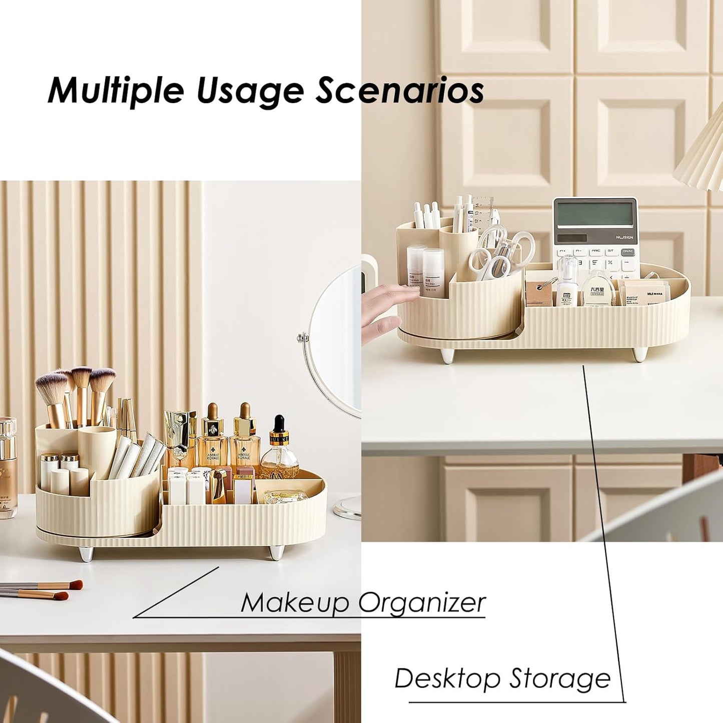 Drehbarer Kosmetik Organizer – 360° Make-up Aufbewahrung mit großer Kapazität