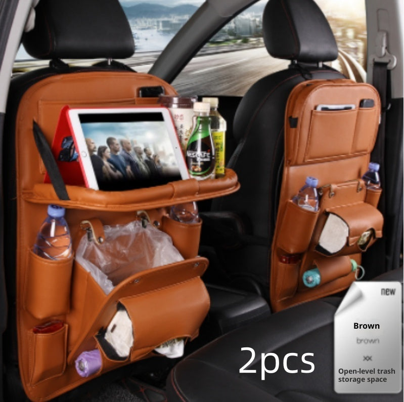 PU Leder Auto Organizer Sitzrücken – Multifunktionale Aufbewahrungstasche mit Mülleimer-Funktion