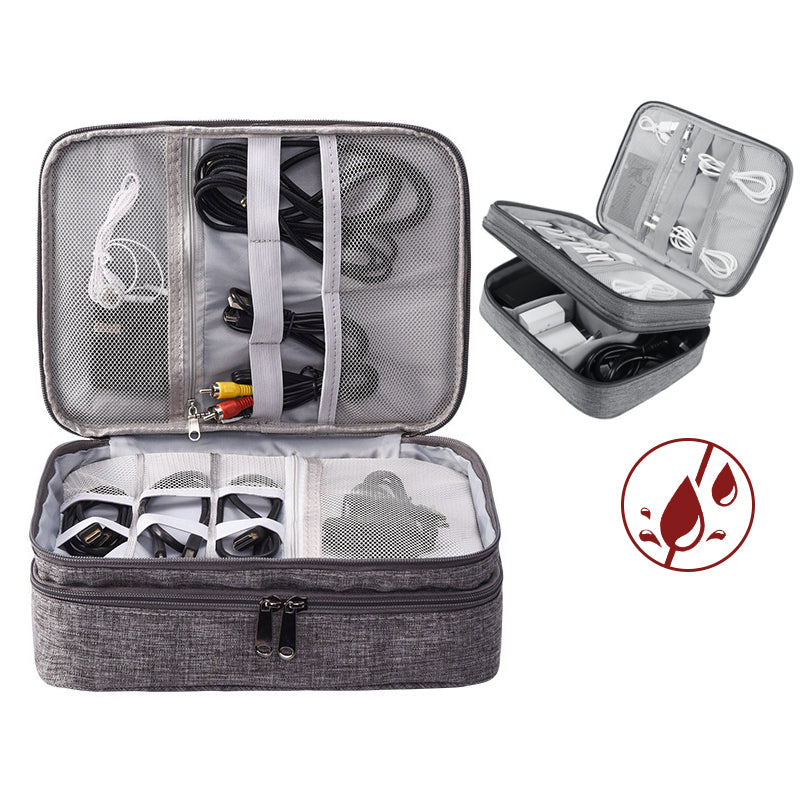 Elektronik Organizer Tasche – Kabel Organizer Reise Case für Zubehör (wasserdicht & multifunktional)