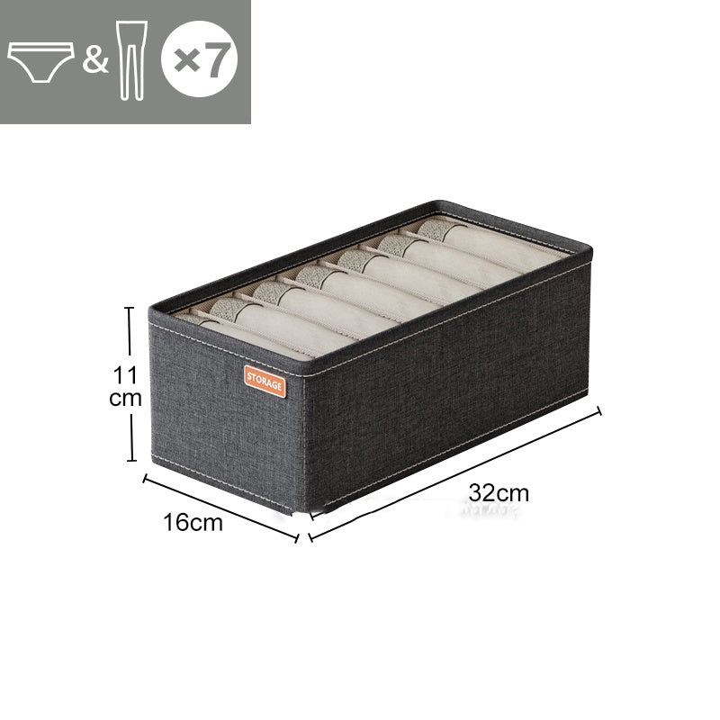 Kleiderschrank Organizer Box – Faltbare Aufbewahrungsbox mit Fächern für Unterwäsche und Socken
