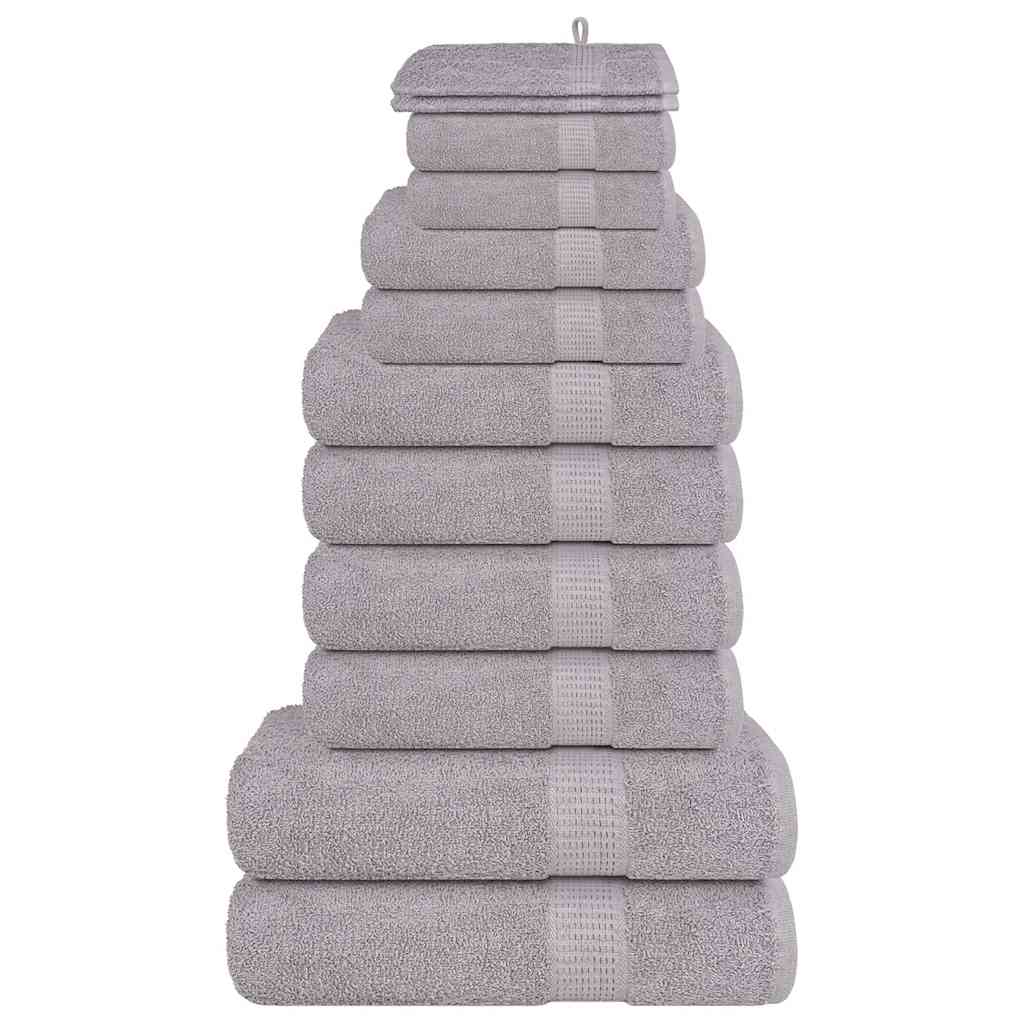Handtuch Set 12-teilig – 100% Baumwolle, weich & saugfähig