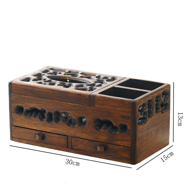 Vintage Kosmetik Organizer aus Holz – Retro Make-up Aufbewahrungsbox