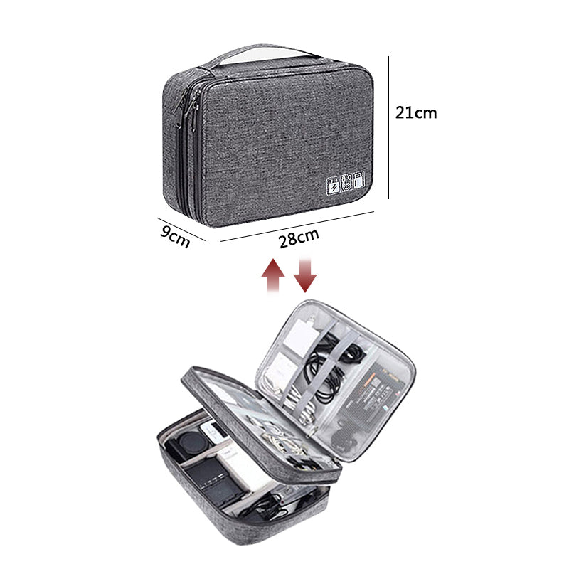 Elektronik Organizer Tasche – Kabel Organizer Reise Case für Zubehör (wasserdicht & multifunktional)