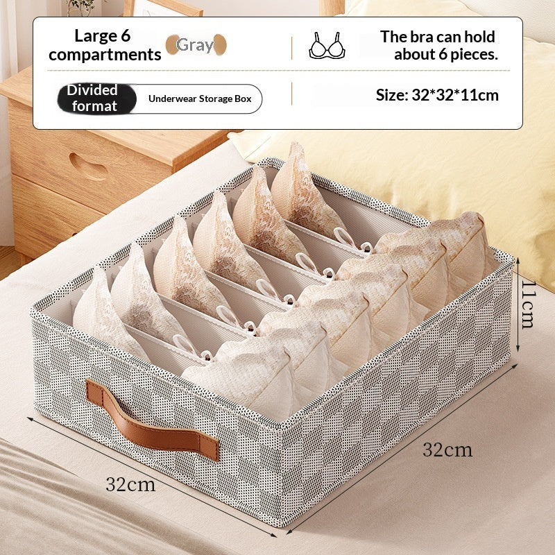 Unterwäsche Organizer Box – Faltbare Aufbewahrungsbox mit Fächern für Schubladen