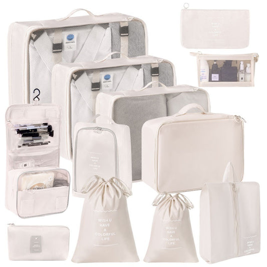 Reise Organizer Set (8-teilig) – Koffer Packtaschen für Kleidung & Kosmetik
