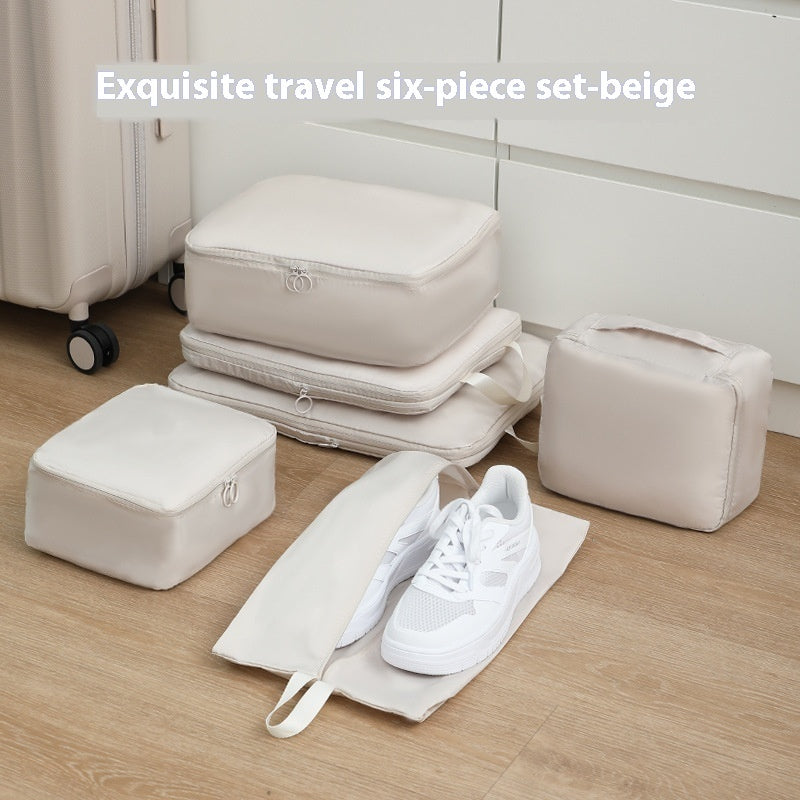 Reise Organizer Set (6-teilig) – Kompressions-Packtaschen aus Memory-Stoff