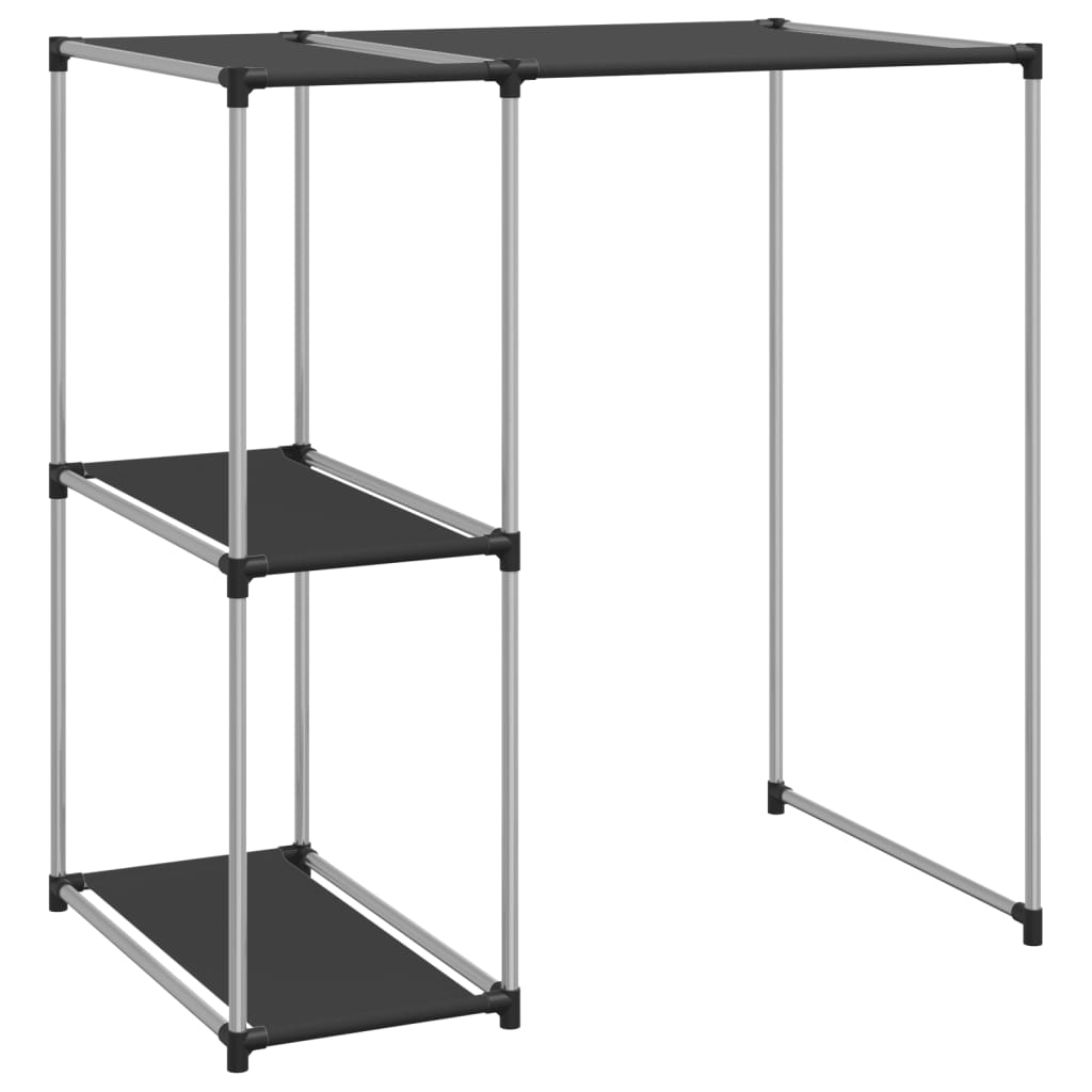 Waschmaschinenregal – Platzsparendes Badezimmer Regal 87×55×90,5 cm Schwarz