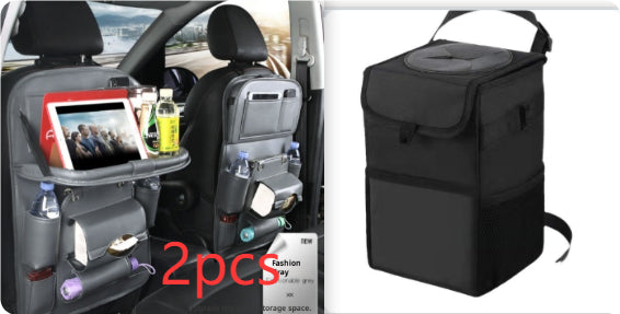 PU Leder Auto Organizer Sitzrücken – Multifunktionale Aufbewahrungstasche mit Mülleimer-Funktion
