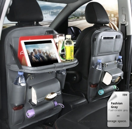 PU Leder Auto Organizer Sitzrücken – Multifunktionale Aufbewahrungstasche mit Mülleimer-Funktion