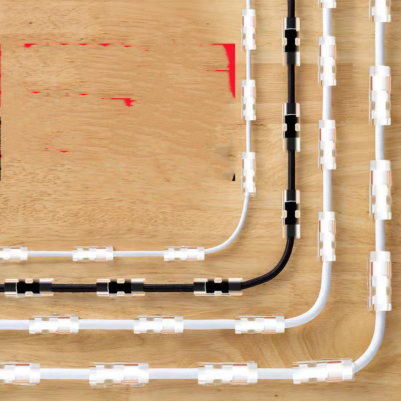 Kabel Clips Transparent – Selbstklebende Kabelhalter für Schreibtisch & Kabelmanagement (Set)