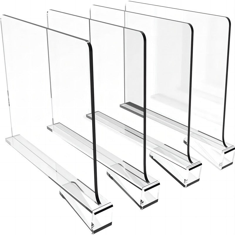 Acryl Schrank Trenner – Transparente Kleiderschrank Organizer für Regale und Schubladen