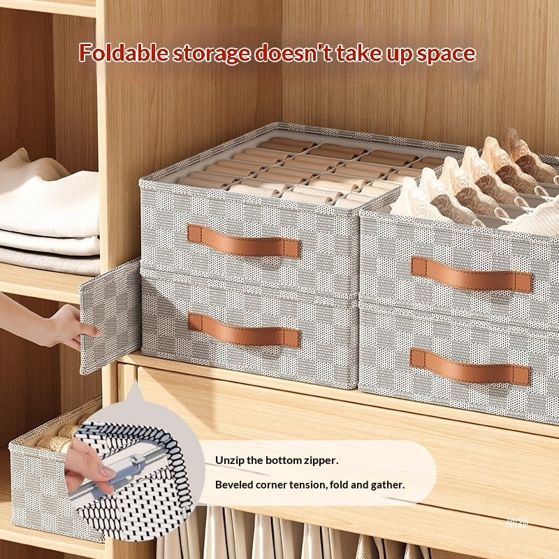 Unterwäsche Organizer Box – Faltbare Aufbewahrungsbox mit Fächern für Schubladen
