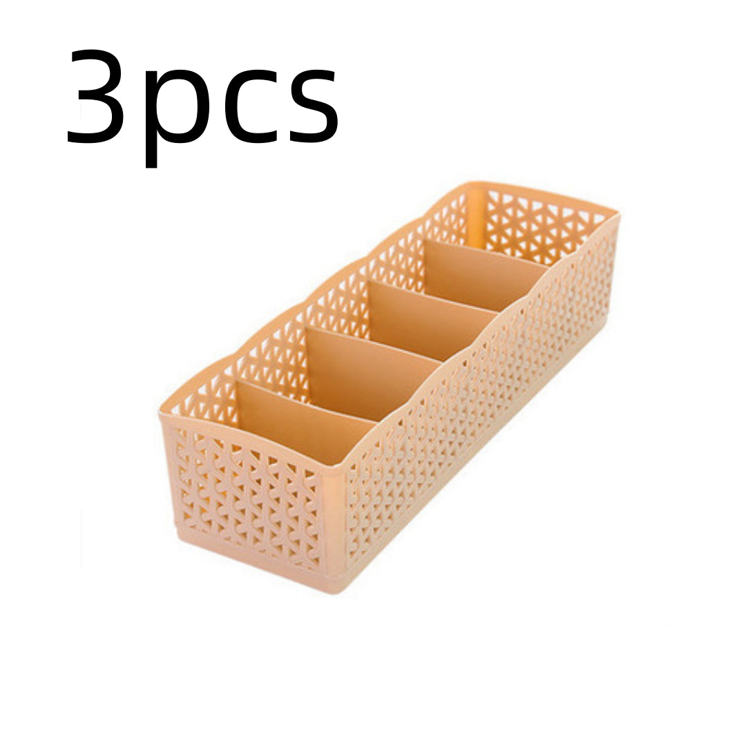 Stapelbarer Organizer mit 5 Fächern – Aufbewahrungsbox für Socken und Unterwäsche