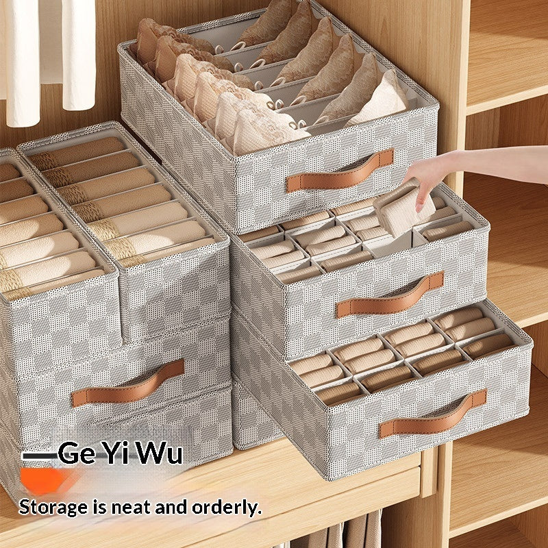 Unterwäsche Organizer Box – Faltbare Aufbewahrungsbox mit Fächern für Schubladen