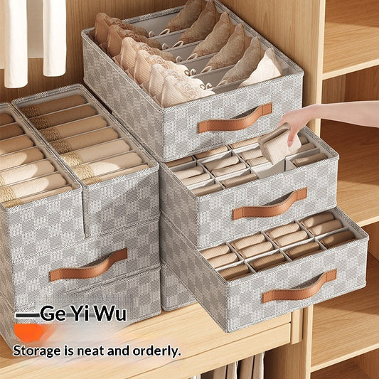 Unterwäsche Organizer Box – Faltbare Aufbewahrungsbox mit Fächern für Schubladen