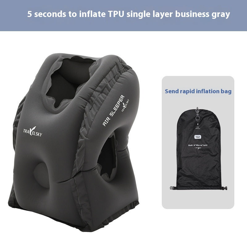 Ergonomisches Reise-Nackenkissen – U-Form Schlafkissen für Flugzeug, Zug & Büro