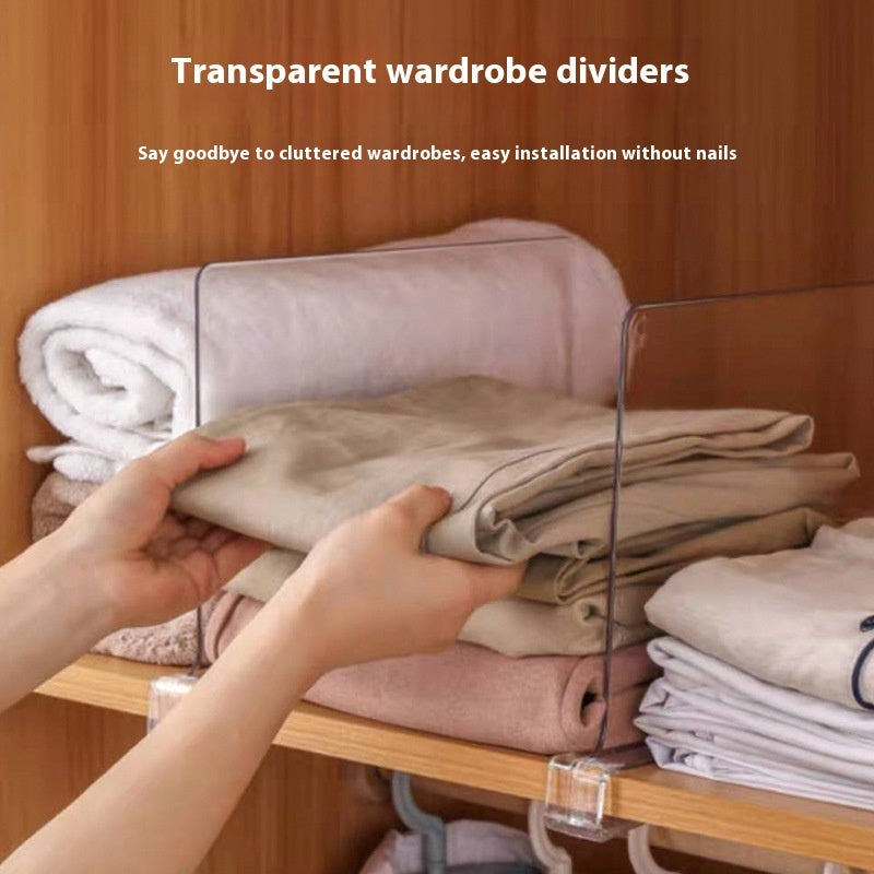 Acryl Schrank Trenner – Transparente Kleiderschrank Organizer für Regale und Schubladen