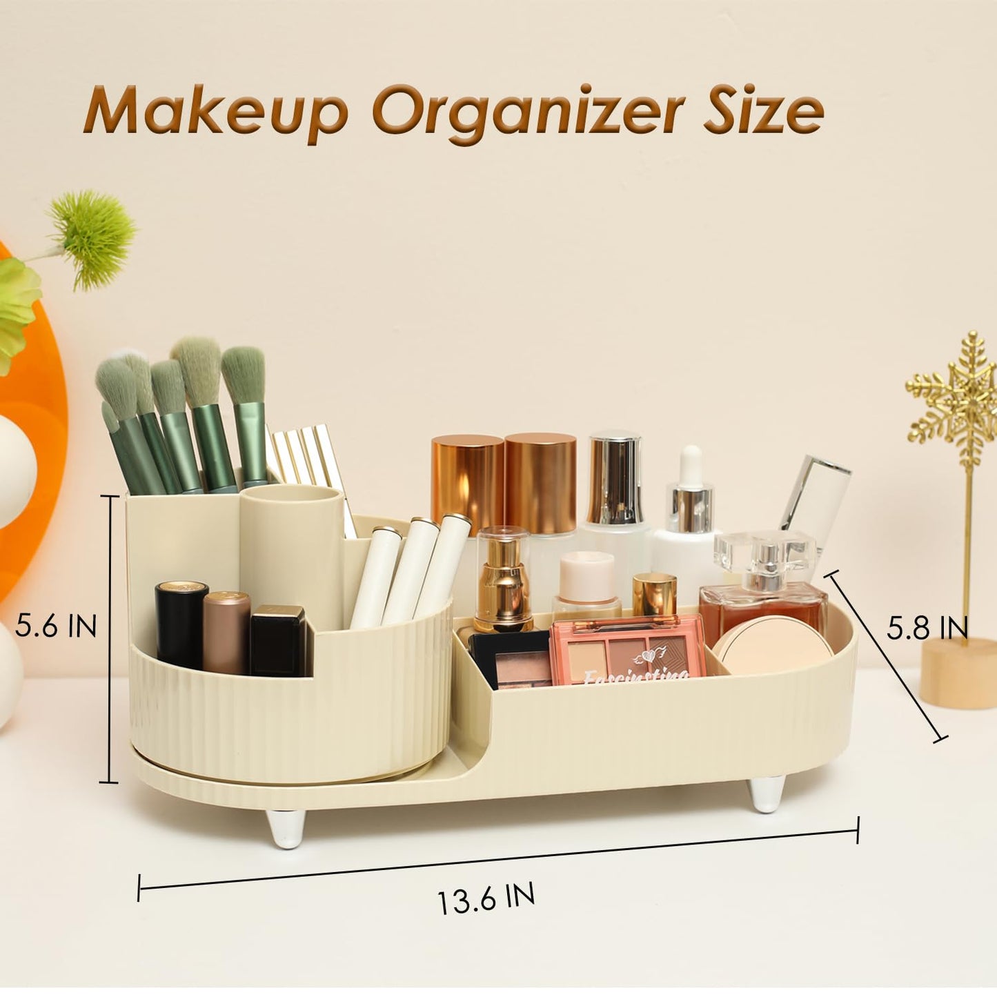 Drehbarer Kosmetik Organizer – 360° Make-up Aufbewahrung mit großer Kapazität