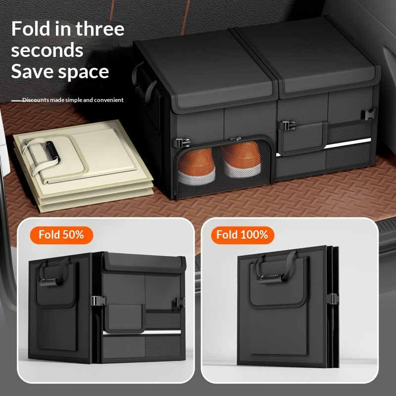 Foldable, Waterproof Storage Box For Car Trunk Compartments