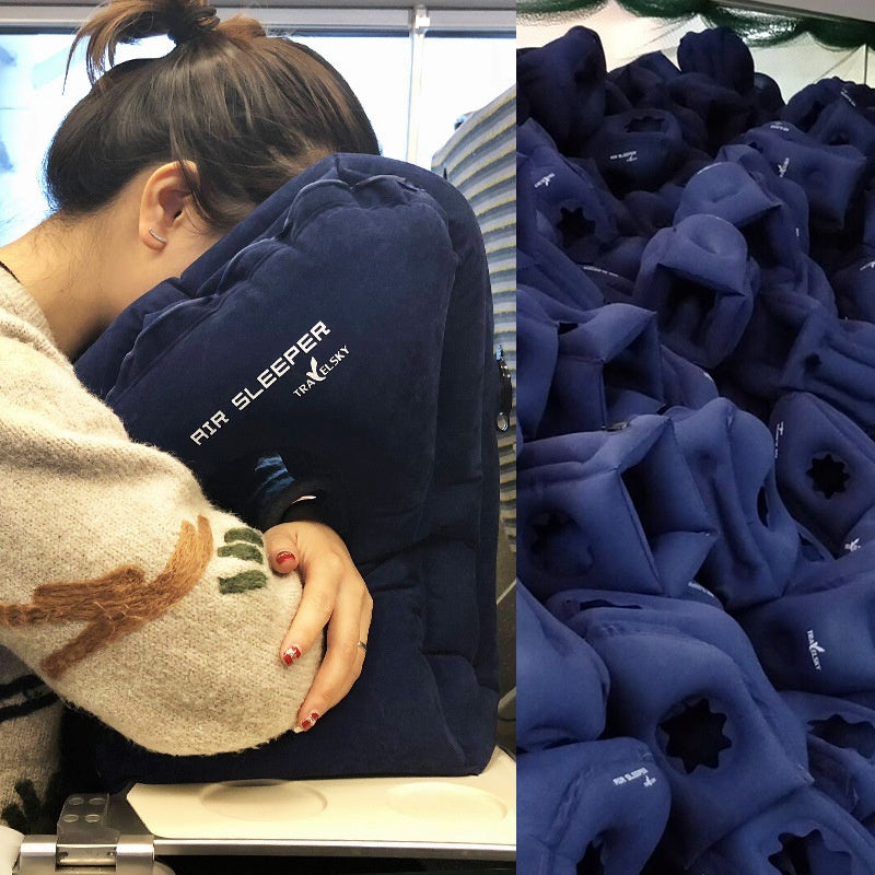 Ergonomisches Reise-Nackenkissen – U-Form Schlafkissen für Flugzeug, Zug & Büro