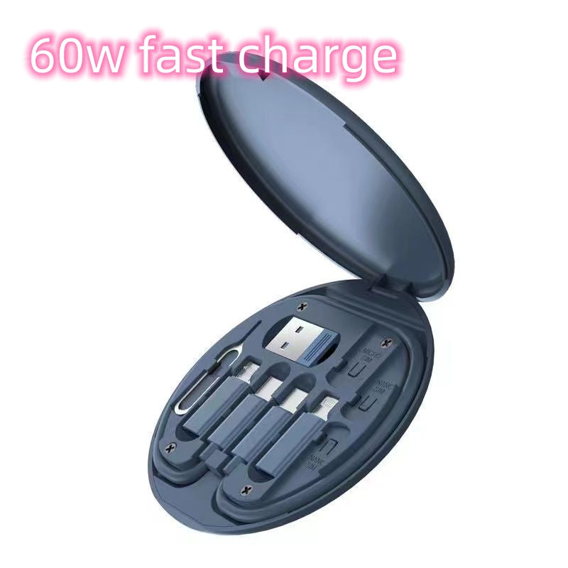 Kabel Organizer Box mit Handyhalter – Multifunktionale Aufbewahrung für Kabel & Zubehör