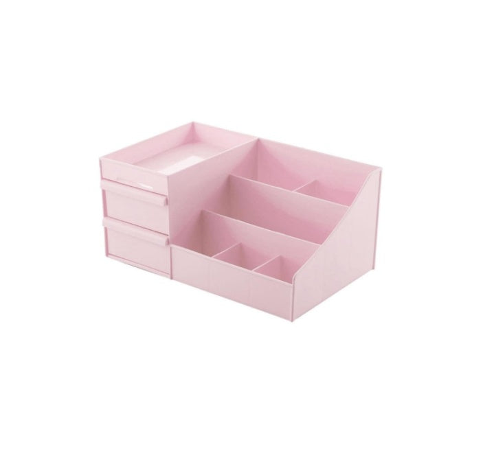 Kosmetik Organizer mit Fächern – Make-up Aufbewahrungsbox für Schminktisch (3 Größen)