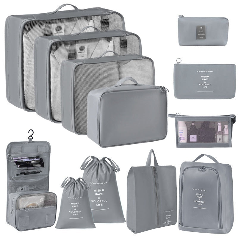 Reise Organizer Set (8-teilig) – Koffer Packtaschen für Kleidung & Kosmetik