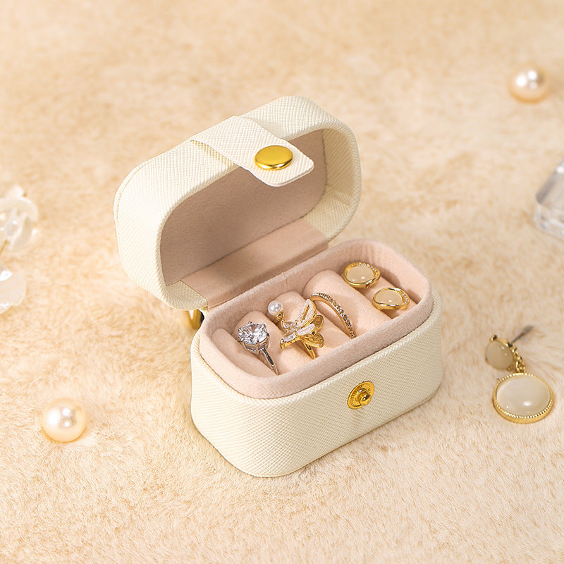 Mini Schmuckbox für Ringe – Tragbare Reise Schmuck Aufbewahrungsbox
