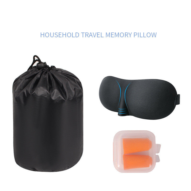Reise Nackenkissen Set (3-teilig) – U-Form Kissen mit Tasche, Schlafmaske & Ohrstöpseln