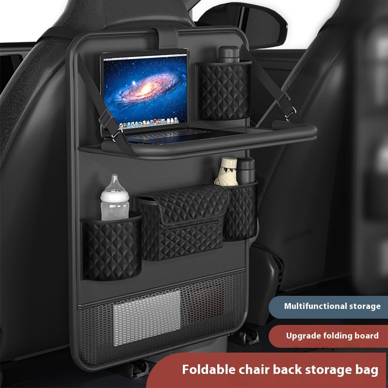 Auto Sitz Organizer mit Klapptisch – Multifunktionale Rückenlehnen-Aufbewahrung